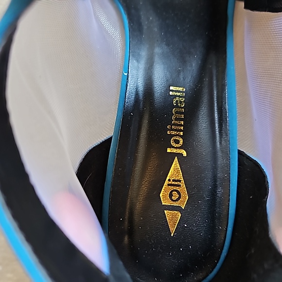 Brand New Jolimall teal suede heels - Picture 6 of 7